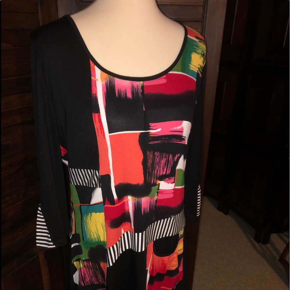 Swing Tunic Dress, Aster by Firminana